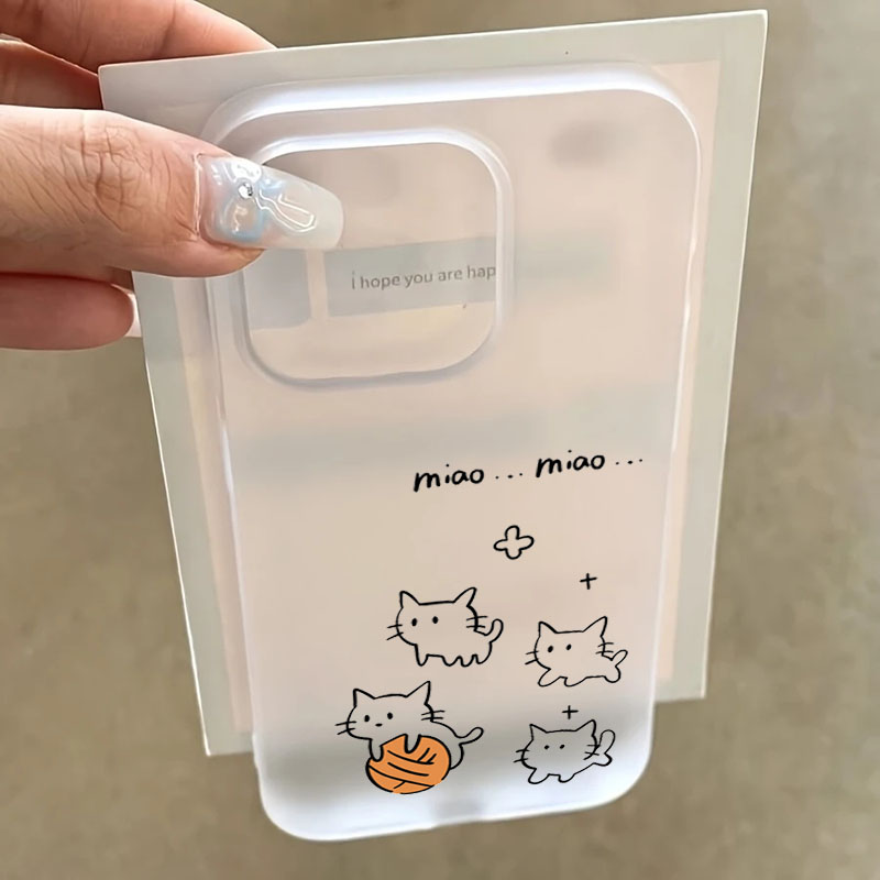 Phone Cases Xr Cute - เคสโทรศัพท์ลายแมวน้อยสีดำน่ารัก สำหรับ iPhone 17 16 Pro