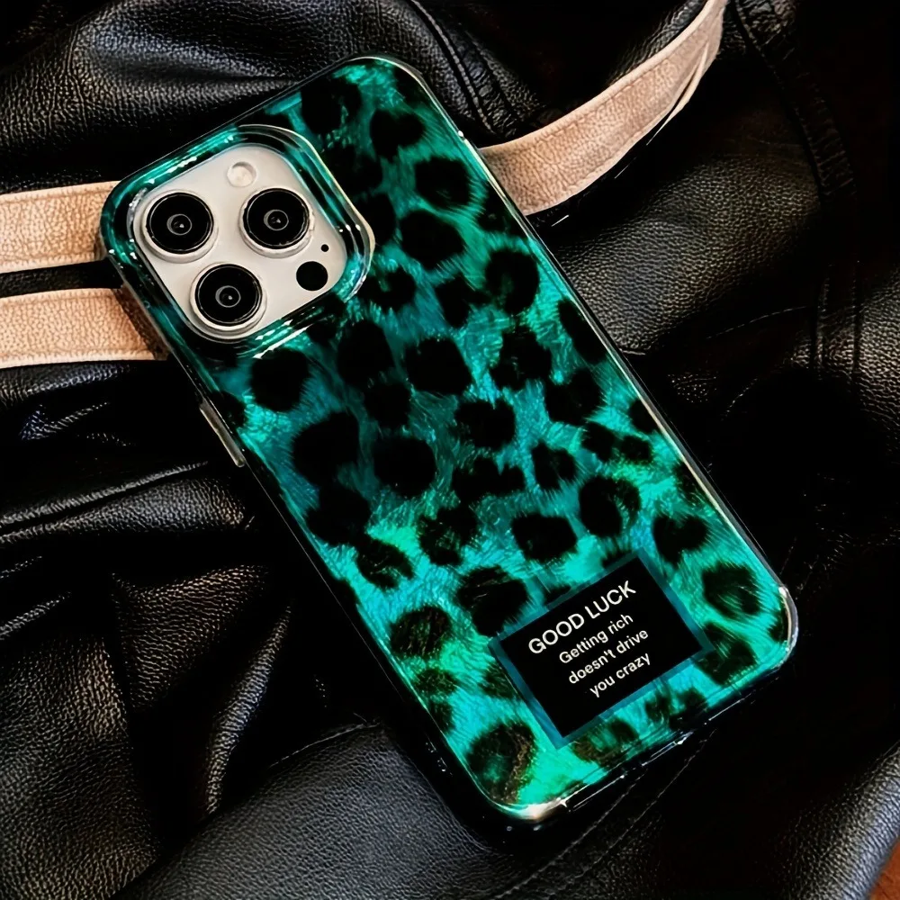 Phone Cases Xr Cute - เคสโทรศัพท์ลายเสือดาวน่ารักสไตล์เรโทรเลเซอร์สำหรับ iPhone 17 15 16 14