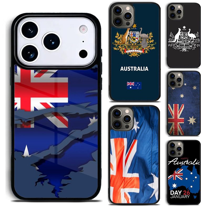 Phone Cases Australia - เคสโทรศัพท์ลายตราแผ่นดินออสเตรเลีย สำหรับ iPhone 17 16 15
