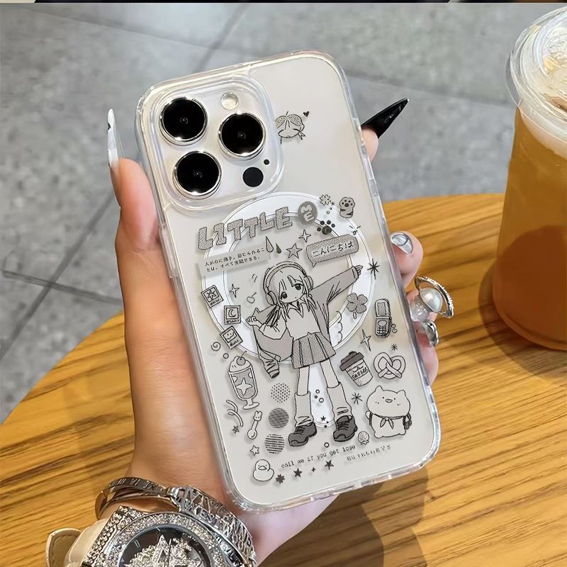 Phone Cases Girly - เคสโทรศัพท์ลายการ์ตูนน่ารักสไตล์อนิเมะ สำหรับ iPhone 17 AIR 16