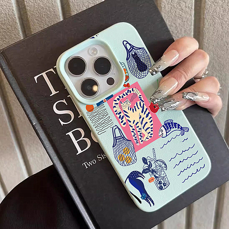 Phone Cases Xr Cute - เคสโทรศัพท์ลายแมวเชอร์รี่น่ารักสำหรับ iPhone 17 Air XR XS