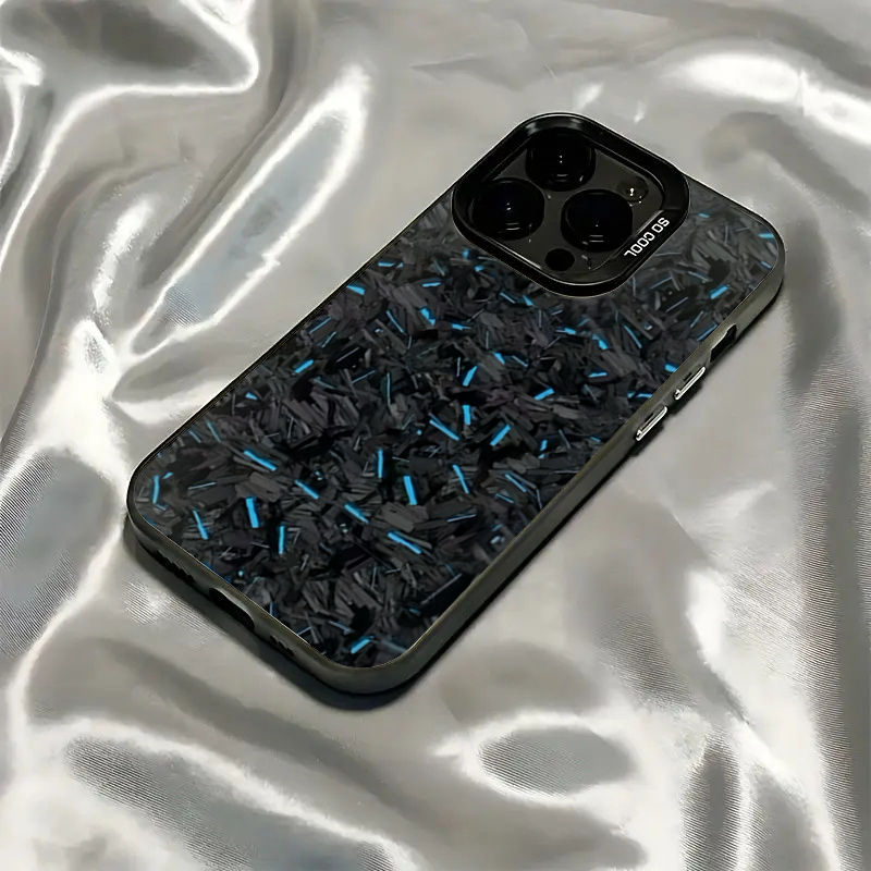 Phone Cases Blue - เคสโทรศัพท์ลายจุดสีน้ำเงินแบบ IMD สำหรับ iPhone 17 16