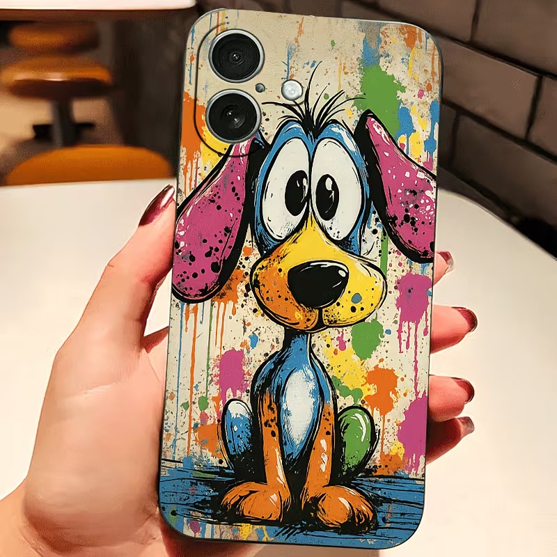Phone Cases Drop Proof - เคสโทรศัพท์ลายกราฟฟิตี้สีสันสดใสสำหรับ iPhone 17 16 15 14