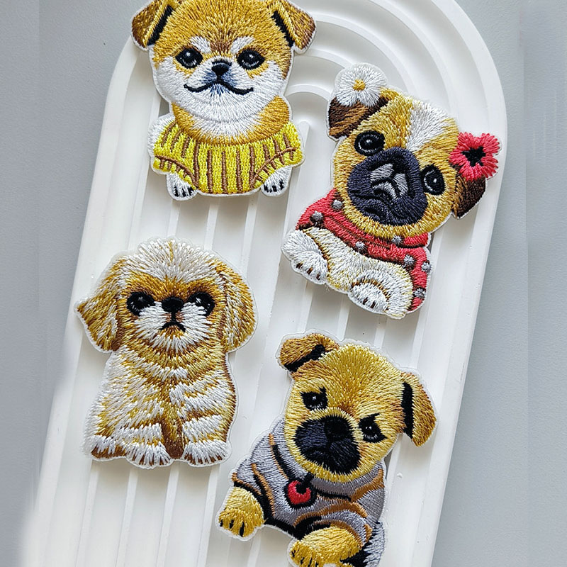 Phone Cases Eco Friendly - ลูกสุนัขน่ารักเย็บปักถักร้อย Patch Self-กาวแพทช์ Applique สําหรับเสื้อผ้าเด็กตกแต่งกระเป๋า DIY