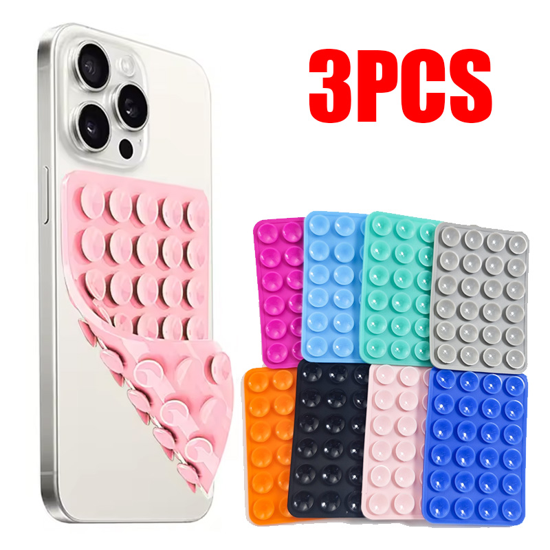 Phone Cases Eco Friendly - เคสโทรศัพท์ซิลิโคนแบบหนาพิเศษ พร้อมจุกดูดสองด้าน ใช้เป็นขาตั้งถ่ายเซลฟี่ได้ ถอดออกได้ ใช้สำหรับยึดติดวิดีโอบนพื้นผิวกระจกเรียบ
