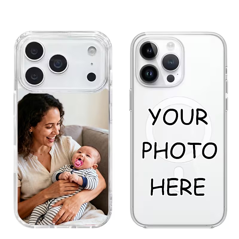 Phone Cases Custom - เคสแม่เหล็กอะคริลิกใสสำหรับ iPhone 11 12 13 14