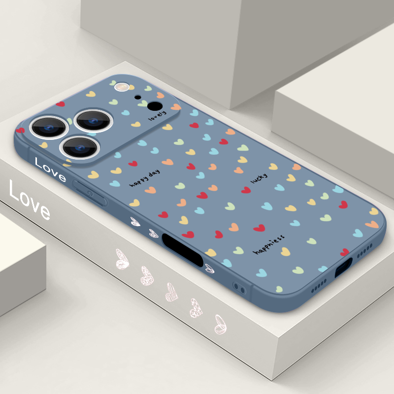 Phone Cases Iphone 16 Pro Max - เคสโทรศัพท์ลายหัวใจเล็กๆ สำหรับ iPhone 17 Pro Max