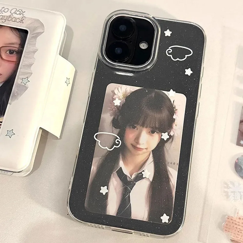 Phone Cases Xr Cute - เคสโทรศัพท์ลายการ์ตูนปีกนางฟ้าสีขาวน่ารักสไตล์เกาหลี สำหรับ iPhone 17 Air 16