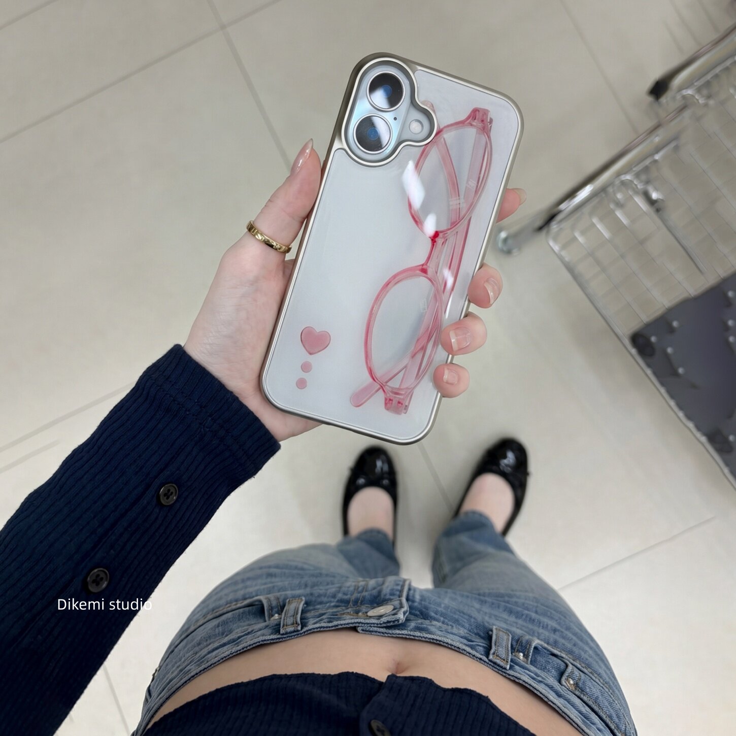 Phone Cases Girls - เคสโทรศัพท์น่ารักลายหัวใจสีชมพูสไตล์เกาหลีสำหรับ iPhone 17 Air 16 E
