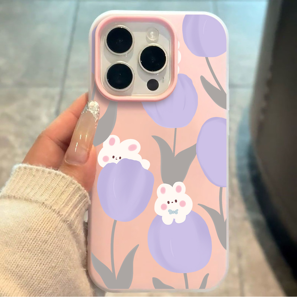 Phone Cases Xiaomi 15 - เคสโทรศัพท์ลายดอกทิวลิปสีลาเวนเดอร์นุ่มนวล สำหรับ Xiaomi Redmi Note 14
