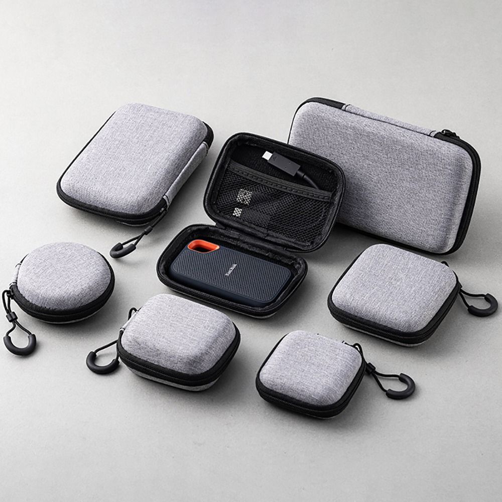 Phone Cases Eco Friendly - 1 ชิ้นแบบพกพาหูฟัง/โทรศัพท์/สายชาร์จ EVA กระเป๋ามินิสําหรับ Airpod ซิปหูฟังแบบพกพาดิจิตอลอุปกรณ์เสริม