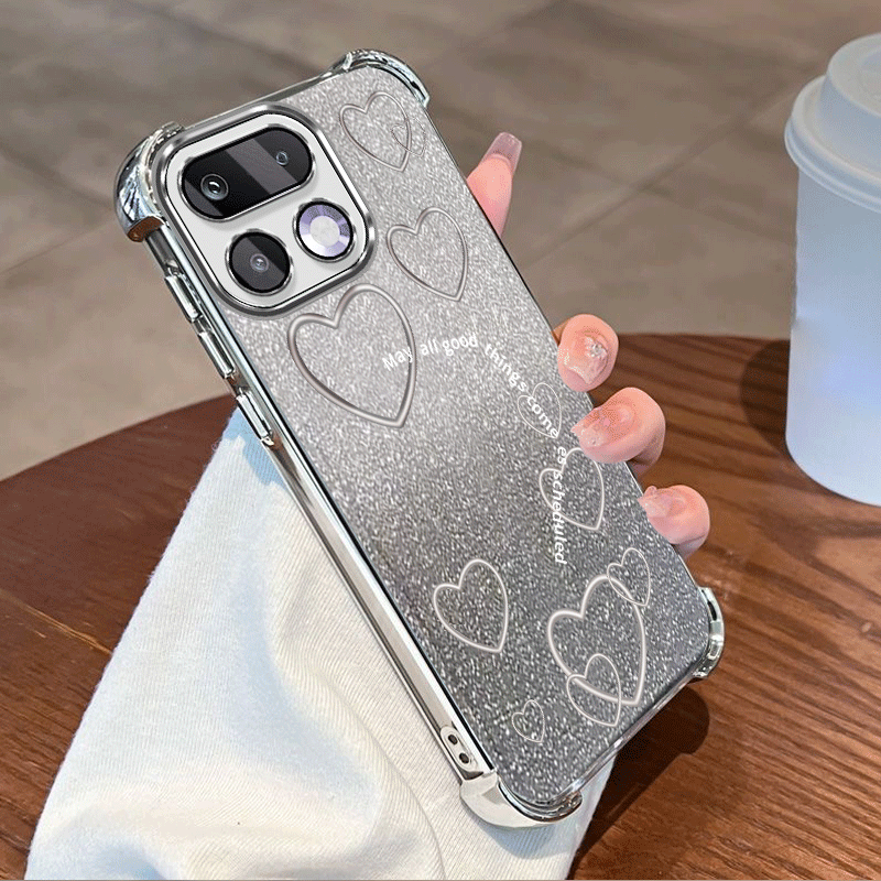 Glitter Shockproof Case - ฝาครอบป้องกันเคลือบกลิตเตอร์สำหรับเรียลมี 16 โปร 5G เคส TPU