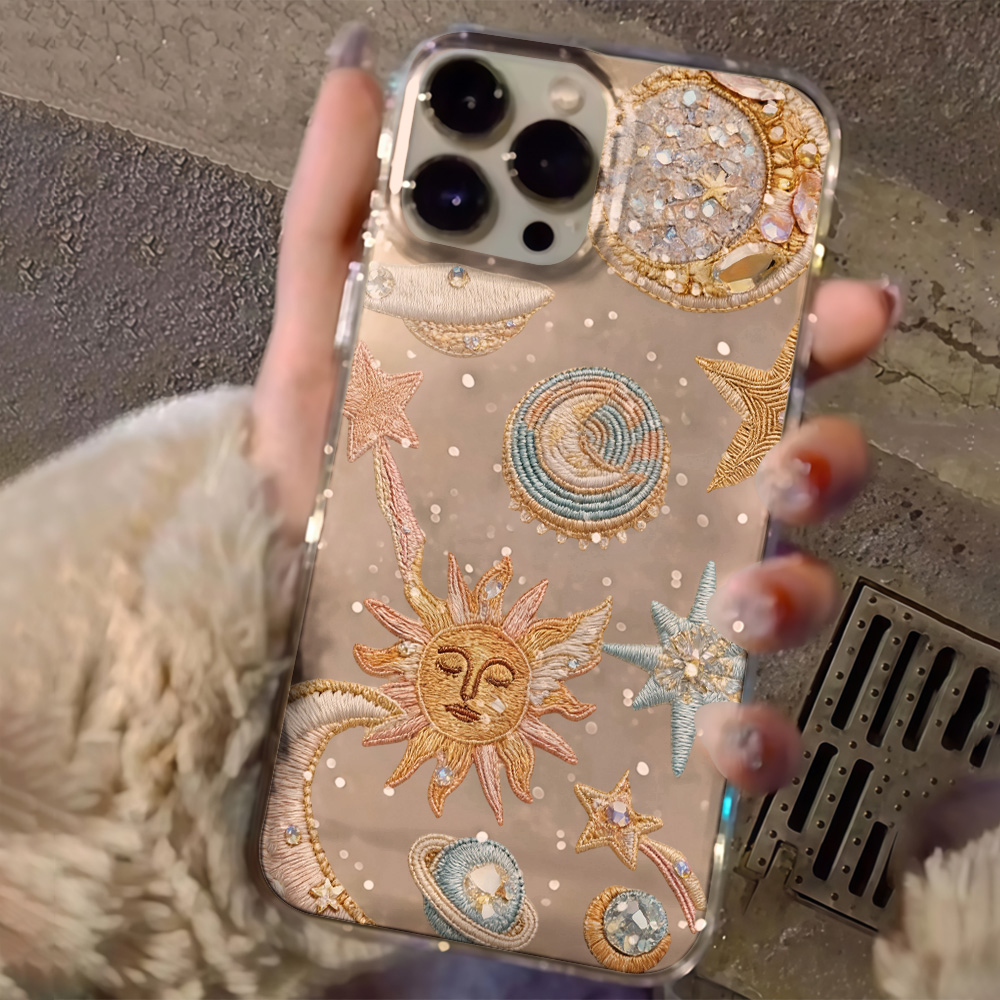 เคสโทรศัพท์ลายดวงดาวและพระจันท - Glitter Shockproof Case บทวิจารณ์และราคา