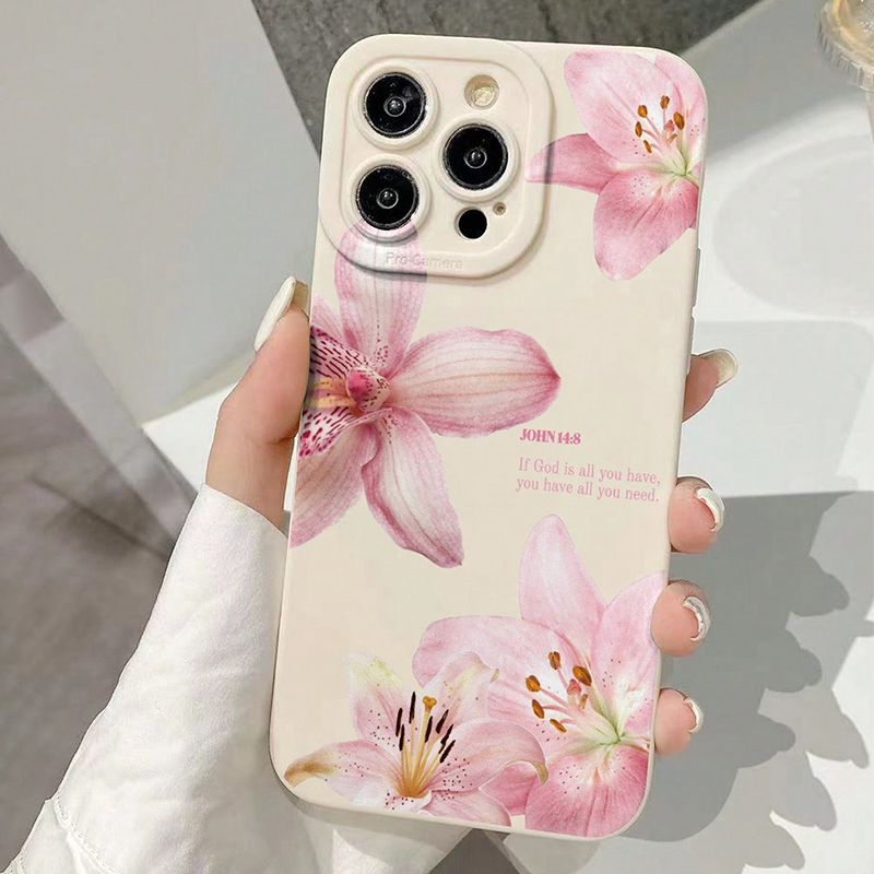 เคสโทรศัพท์ซิลิโคนลายดอกไม้สีน - Phone Cases Blue บทวิจารณ์และราคา