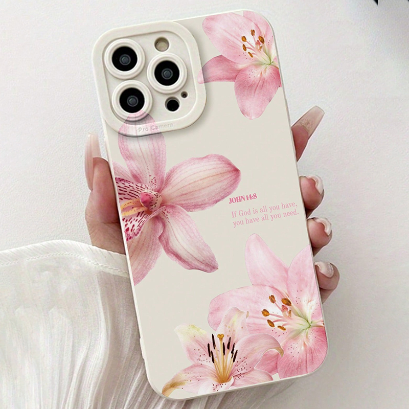 เคสโทรศัพท์ซิลิโคนลายดอกไม้สีน - Phone Cases Blue บทวิจารณ์และราคา