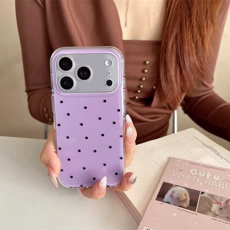 เคสโทรศัพท์ลายการ์ตูนจุดสีม่วง - Phone Cases Girls บทวิจารณ์และราคา