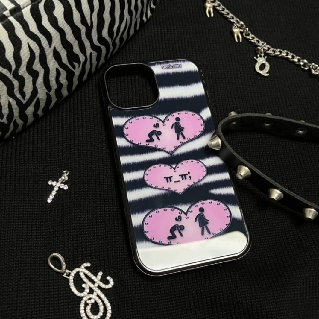 เคสโทรศัพท์ลายทางสีดำชมพูสไตล์ - Phone Cases Custom บทวิจารณ์และราคา