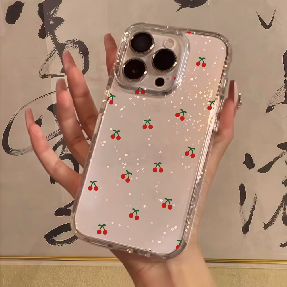 เคสโทรศัพท์ลายดอกเชอร์รี่เรียบ - Glitter Shockproof Case บทวิจารณ์และราคา