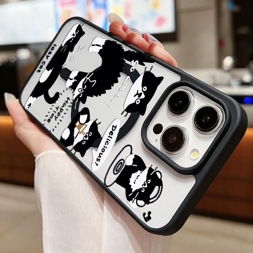 เคสโทรศัพท์แบบไร้สายลายแมวดำตล - Phone Cases Quirky บทวิจารณ์และราคา