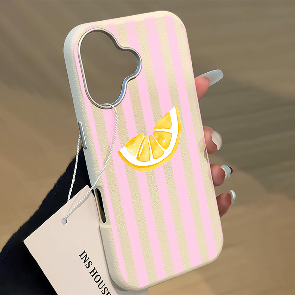 เคสโทรศัพท์ลายทางสีชมพูเลมอน ส - Phone Cases Xiaomi 15 บทวิจารณ์และราคา
