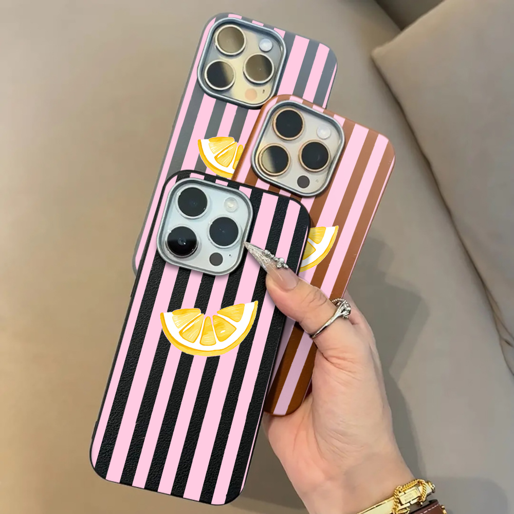 เคสโทรศัพท์ลายทางสีชมพูเลมอน ส - Phone Cases Xiaomi 15 บทวิจารณ์และราคา