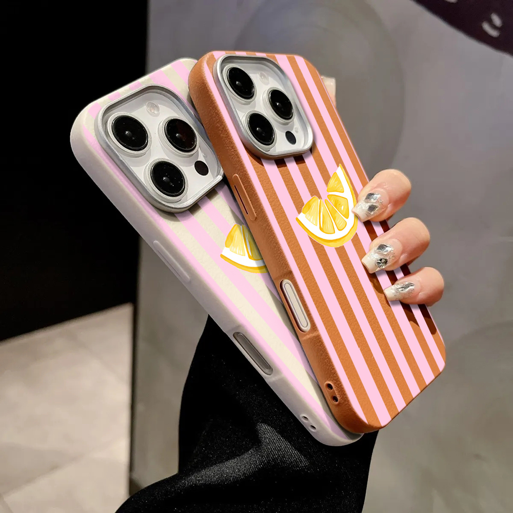 เคสโทรศัพท์ลายทางสีชมพูเลมอน ส - Phone Cases Xiaomi 15 บทวิจารณ์และราคา
