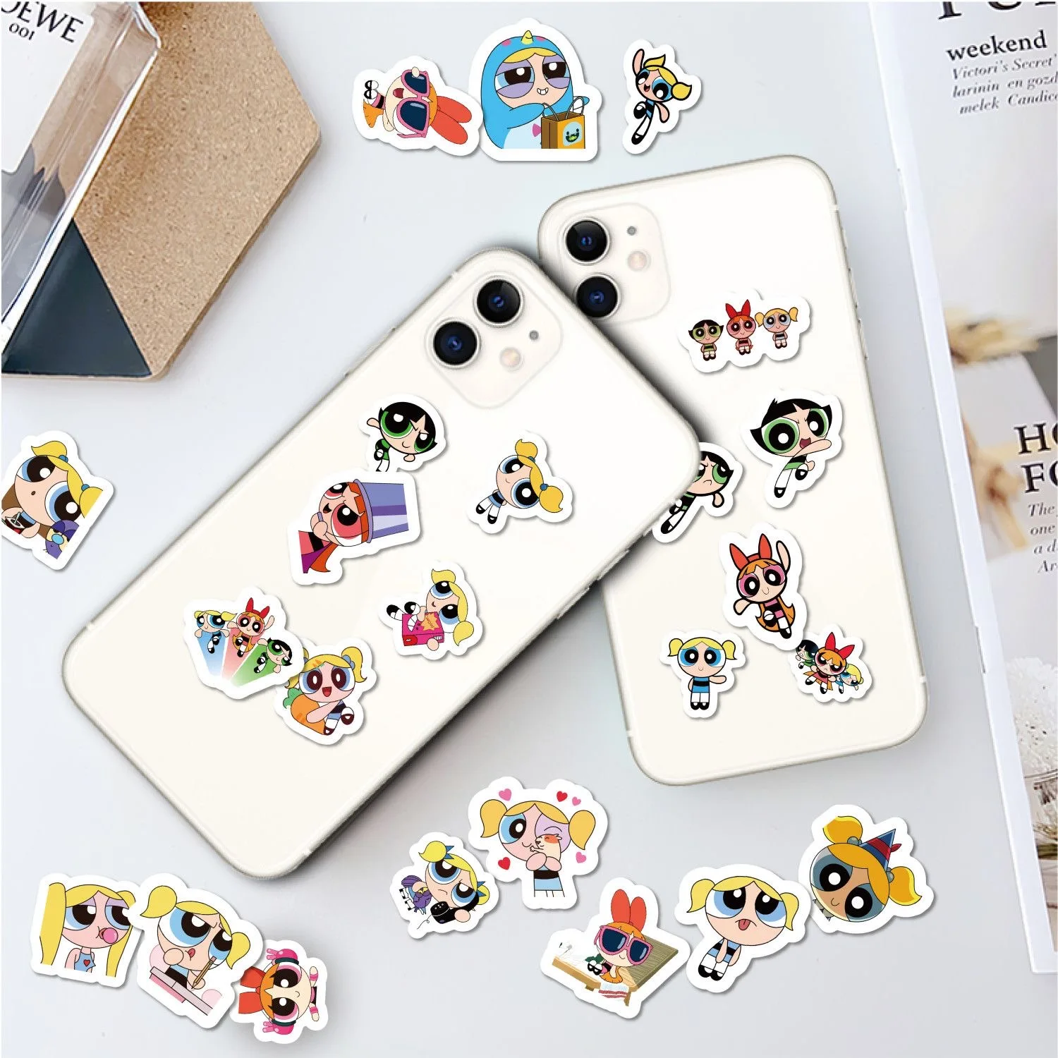 สติกเกอร์พาวเวอร์พัฟเกิร์ล 100 - Phone Cases Kids บทวิจารณ์และราคา