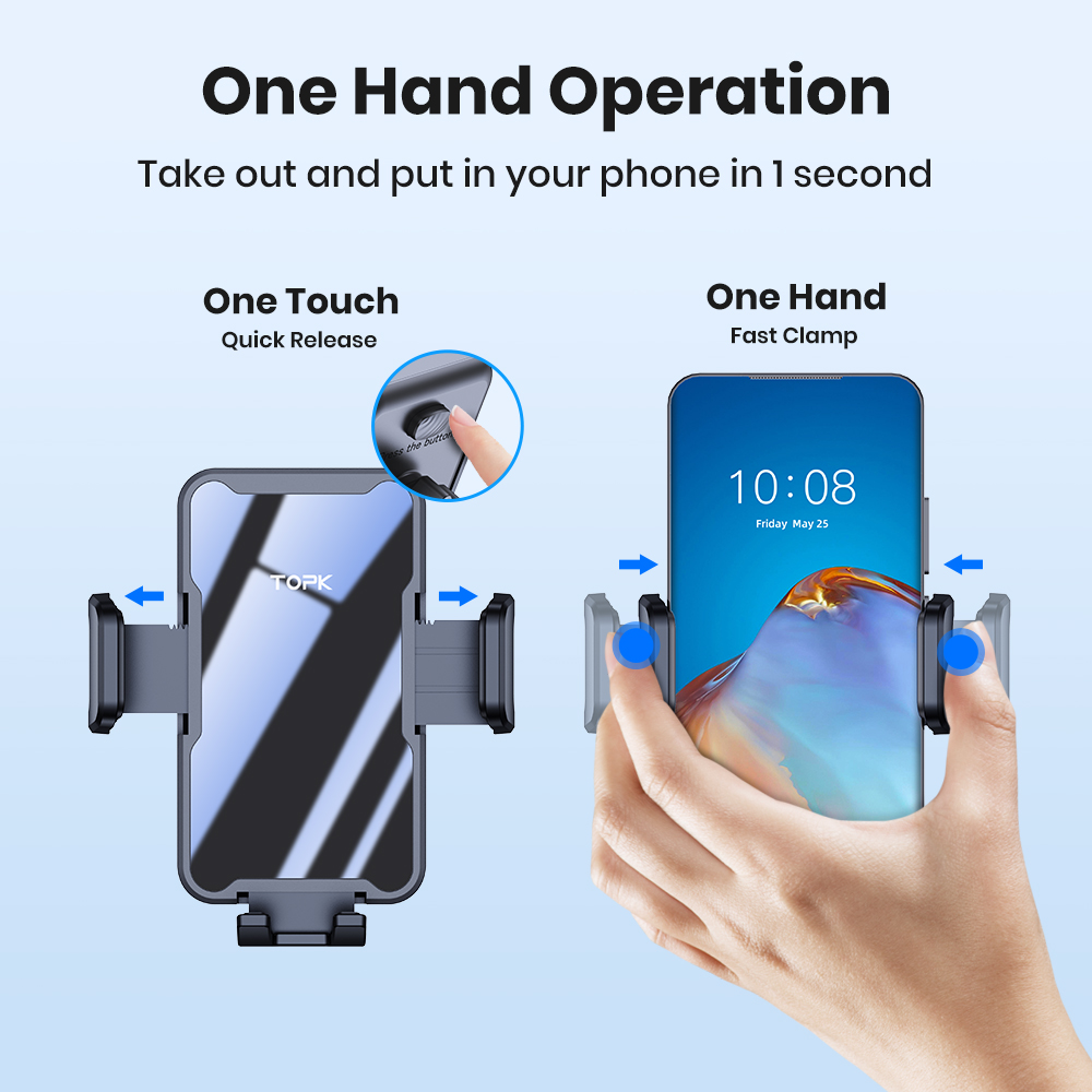 ที่ยึดโทรศัพท์ในรถยนต์ TOPK แบ - Phone Cases Heavy Duty บทวิจารณ์และราคา