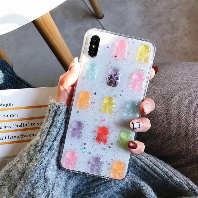 น่ารัก 3D สีสันหมี DROP กาวเคส - Phone Cases Drop Proof บทวิจารณ์และราคา