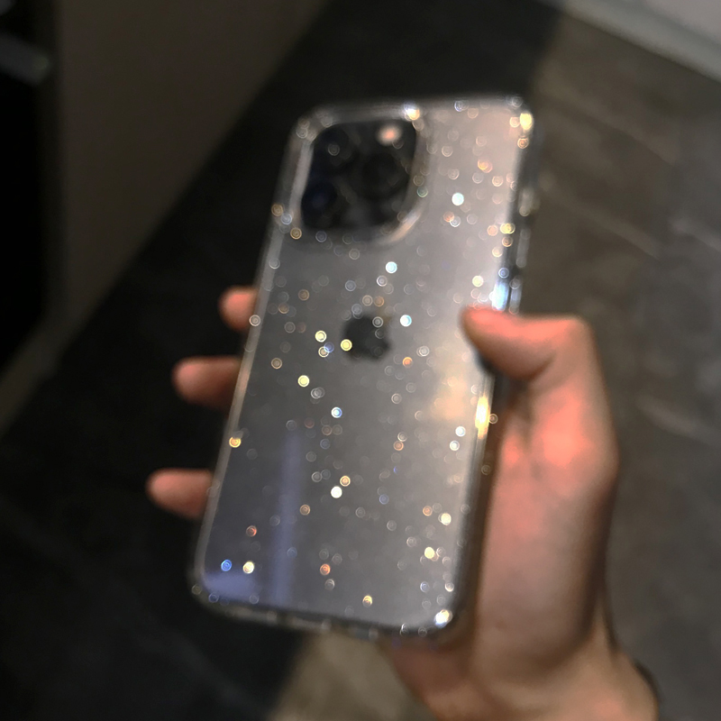 โปร่งใสง่ายGlitterเคสโทรศัพท์ส - Glitter Shockproof Case บทวิจารณ์และราคา