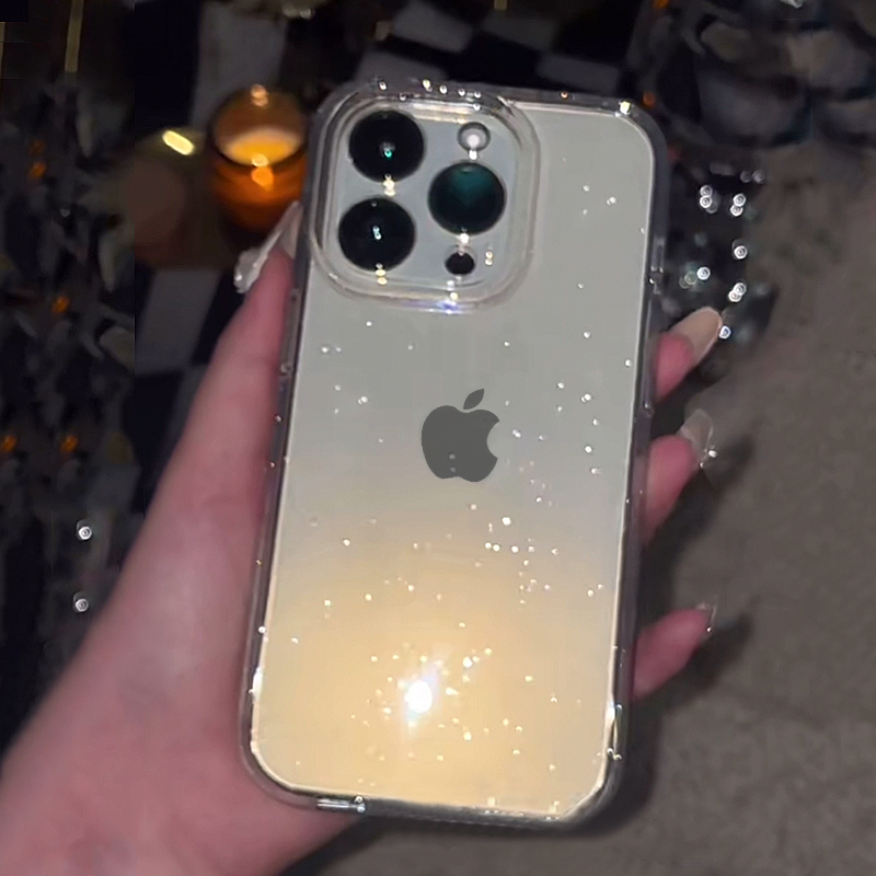 โปร่งใสง่ายGlitterเคสโทรศัพท์ส - Glitter Shockproof Case บทวิจารณ์และราคา