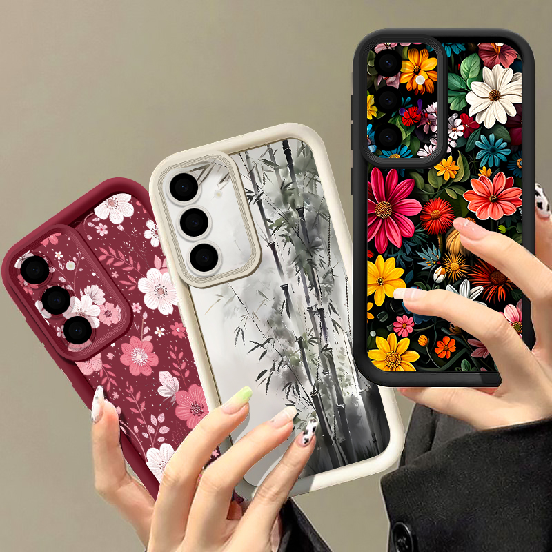 เคสลายดอกไม้สีสันสดใสสำหรับซัม - Phone Cases Samsung A14 บทวิจารณ์และราคา