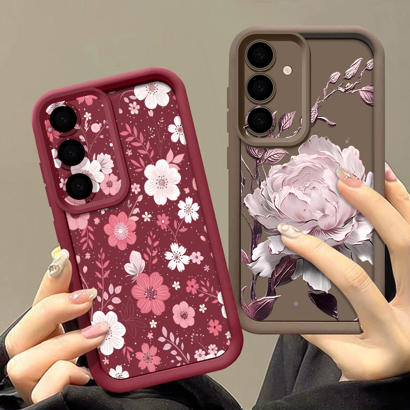 เคสลายดอกไม้สีสันสดใสสำหรับซัม - Phone Cases Samsung A14 บทวิจารณ์และราคา