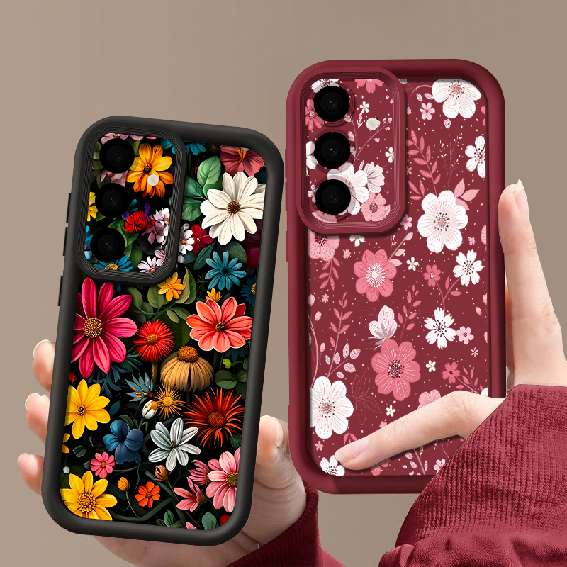 เคสลายดอกไม้สีสันสดใสสำหรับซัม - Phone Cases Samsung A14 บทวิจารณ์และราคา