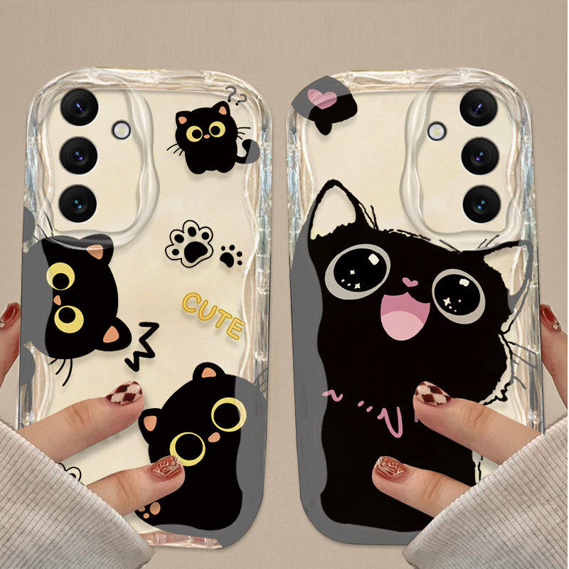 เคสแมวดำตาโตน่ารักสำหรับ Samsu - Phone Cases Samsung A14 บทวิจารณ์และราคา
