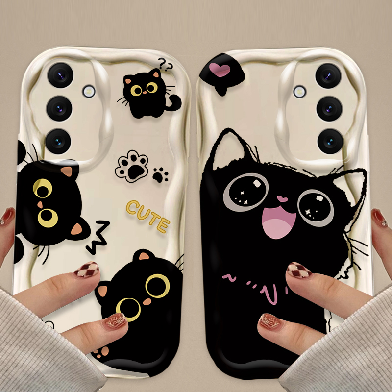 เคสแมวดำตาโตน่ารักสำหรับ Samsu - Phone Cases Samsung A14 บทวิจารณ์และราคา