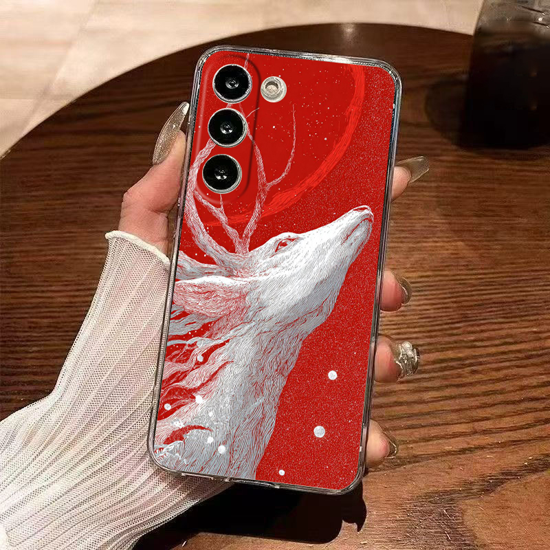 เคสโทรศัพท์แบบใส TPU นิ่ม สำหร - Phone Cases Red Deer บทวิจารณ์และราคา