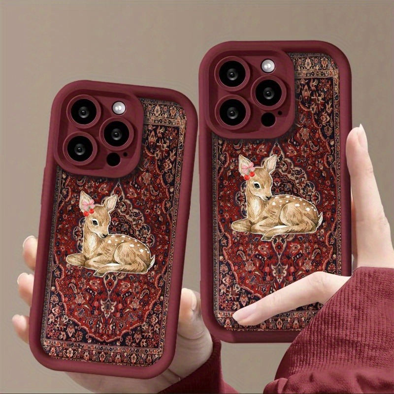 เคสโทรศัพท์กันกระแทก TPU ลายกว - Phone Cases Red Deer บทวิจารณ์และราคา