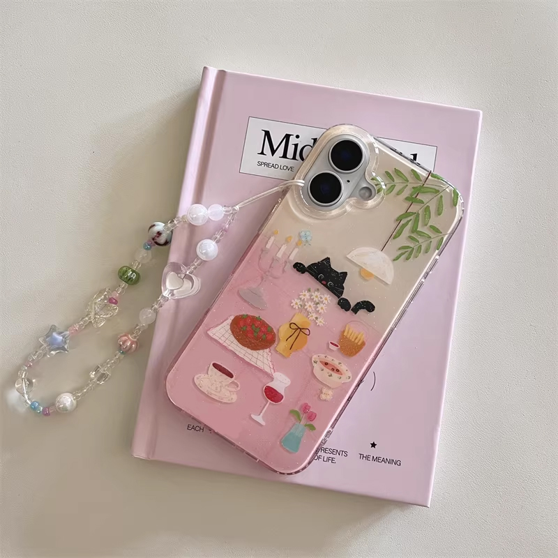 เคสโทรศัพท์ลายการ์ตูนแมวดำน่าร - Phone Cases Girls บทวิจารณ์และราคา