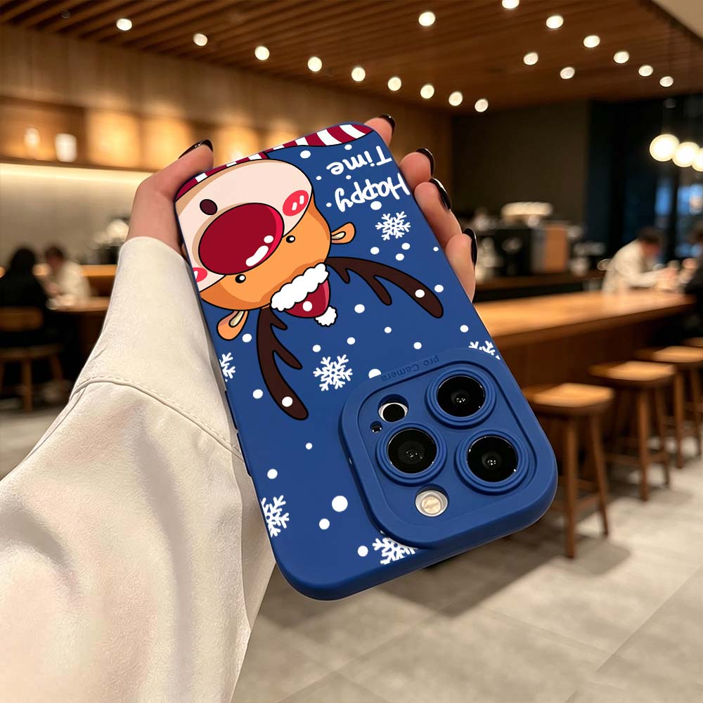 เคสโทรศัพท์ลายการ์ตูนกวางจมูกแ - Phone Cases Red Deer บทวิจารณ์และราคา