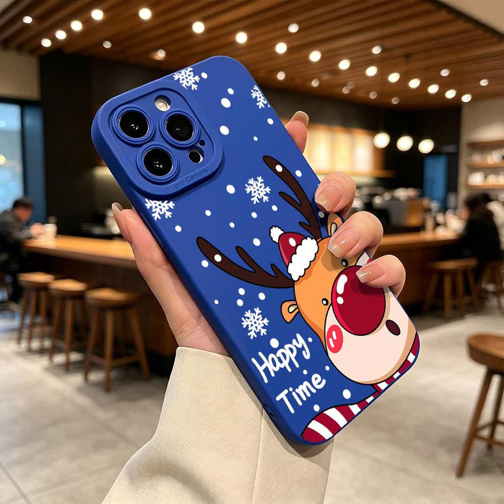 เคสโทรศัพท์ลายการ์ตูนกวางจมูกแ - Phone Cases Red Deer บทวิจารณ์และราคา