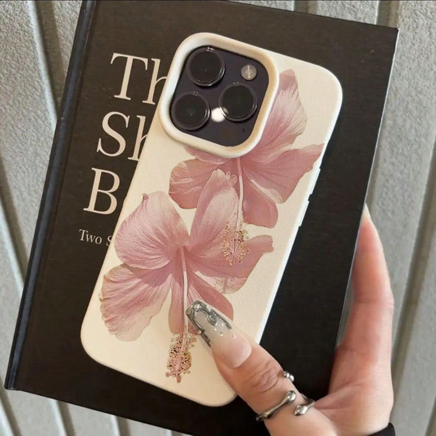 เคสโทรศัพท์ลายดอกชบาสีชมพู ดีไ - Phone Cases Drop Proof บทวิจารณ์และราคา