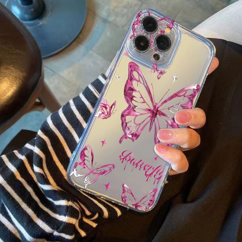 เคสโทรศัพท์ลายผีเสื้อกลิตเตอร์ - Glitter Shockproof Case บทวิจารณ์และราคา