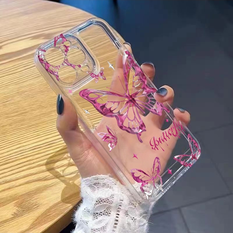 เคสโทรศัพท์ลายผีเสื้อกลิตเตอร์ - Glitter Shockproof Case บทวิจารณ์และราคา